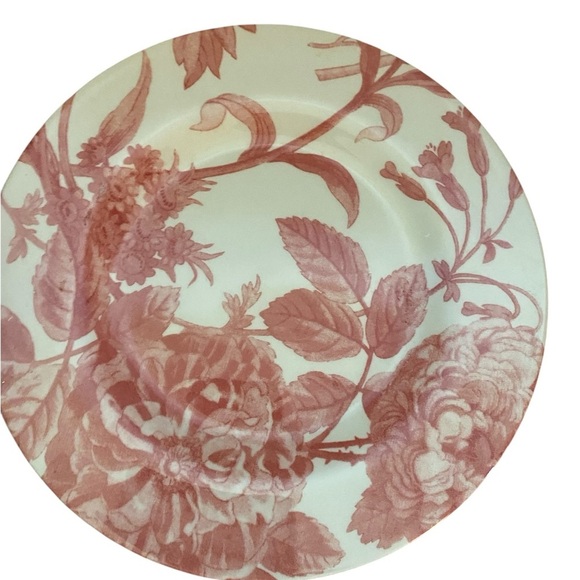 Royal Stafford Transferware Salad Bowl & Plate Set in Spring Floral Botanical - Picture 3 of 15